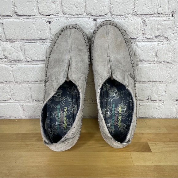 NEW Skechers Bikers Freeway Suede Slip On - Picture 5 of 8